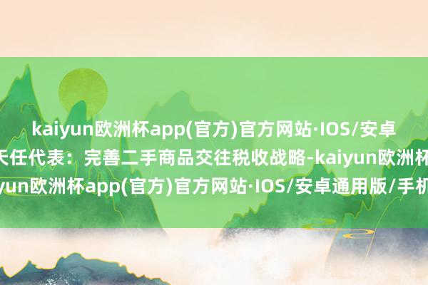 kaiyun欧洲杯app(官方)官方网站·IOS/安卓通用版/手机APP下载张天任代表：完善二手商品交往税收战略-kaiyun欧洲杯app(官方)官方网站·IOS/安卓通用版/手机APP下载