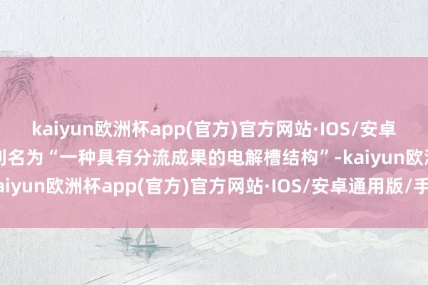 kaiyun欧洲杯app(官方)官方网站·IOS/安卓通用版/手机APP下载专利名为“一种具有分流成果的电解槽结构”-kaiyun欧洲杯app(官方)官方网站·IOS/安卓通用版/手机APP下载