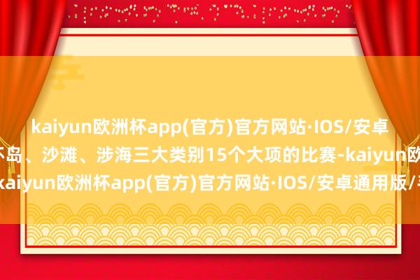 kaiyun欧洲杯app(官方)官方网站·IOS/安卓通用版/手机APP下载设环岛、沙滩、涉海三大类别15个大项的比赛-kaiyun欧洲杯app(官方)官方网站·IOS/安卓通用版/手机APP下载