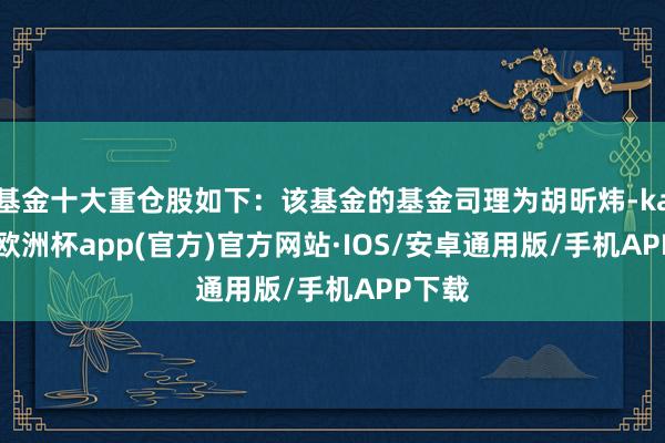 基金十大重仓股如下：该基金的基金司理为胡昕炜-kaiyun欧洲杯app(官方)官方网站·IOS/安卓通用版/手机APP下载