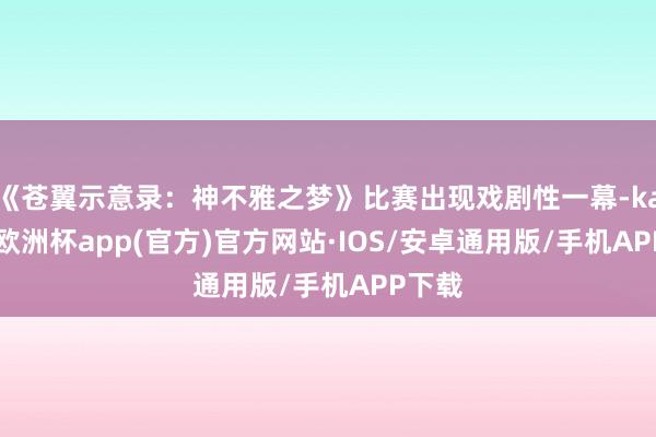 《苍翼示意录：神不雅之梦》比赛出现戏剧性一幕-kaiyun欧洲杯app(官方)官方网站·IOS/安卓通用版/手机APP下载