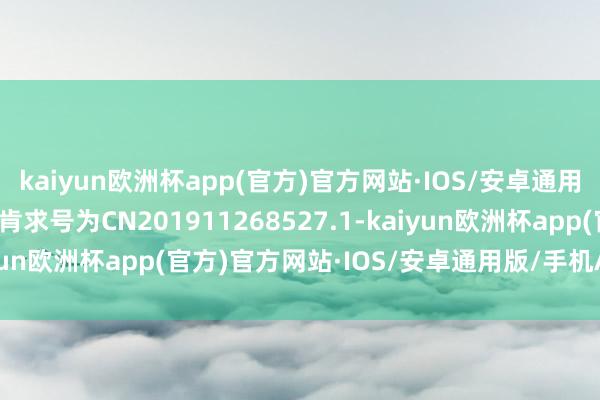 kaiyun欧洲杯app(官方)官方网站·IOS/安卓通用版/手机APP下载专利肯求号为CN201911268527.1-kaiyun欧洲杯app(官方)官方网站·IOS/安卓通用版/手机APP下载