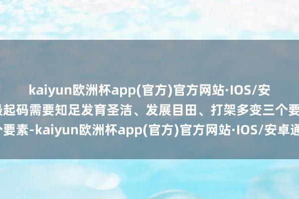 kaiyun欧洲杯app(官方)官方网站·IOS/安卓通用版/手机APP下载最起码需要知足发育圣洁、发展目田、打架多变三个要素-kaiyun欧洲杯app(官方)官方网站·IOS/安卓通用版/手机APP下载