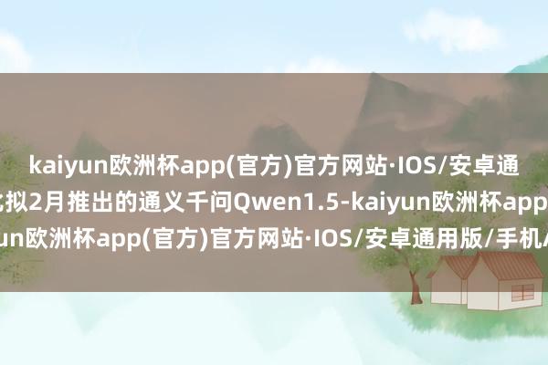 kaiyun欧洲杯app(官方)官方网站·IOS/安卓通用版/手机APP下载　　比拟2月推出的通义千问Qwen1.5-kaiyun欧洲杯app(官方)官方网站·IOS/安卓通用版/手机APP下载