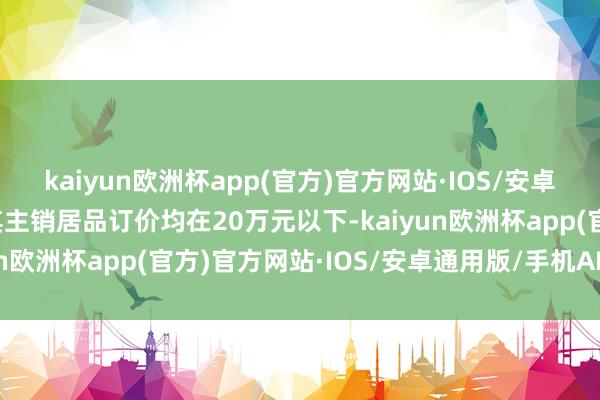 kaiyun欧洲杯app(官方)官方网站·IOS/安卓通用版/手机APP下载其主销居品订价均在20万元以下-kaiyun欧洲杯app(官方)官方网站·IOS/安卓通用版/手机APP下载