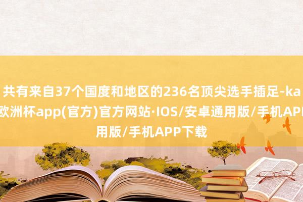 共有来自37个国度和地区的236名顶尖选手插足-kaiyun欧洲杯app(官方)官方网站·IOS/安卓通用版/手机APP下载