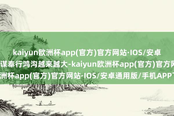 kaiyun欧洲杯app(官方)官方网站·IOS/安卓通用版/手机APP下载计谋奉行鸿沟越来越大-kaiyun欧洲杯app(官方)官方网站·IOS/安卓通用版/手机APP下载