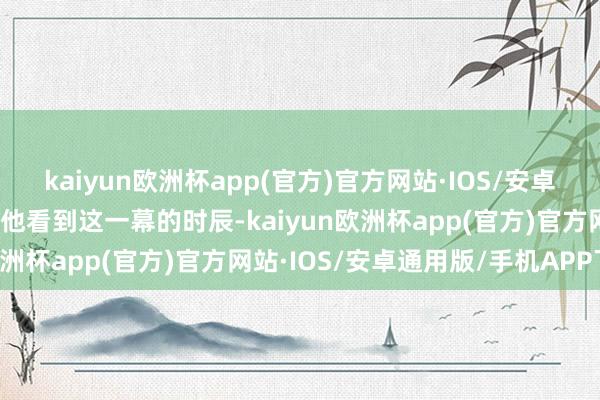 kaiyun欧洲杯app(官方)官方网站·IOS/安卓通用版/手机APP下载当他看到这一幕的时辰-kaiyun欧洲杯app(官方)官方网站·IOS/安卓通用版/手机APP下载