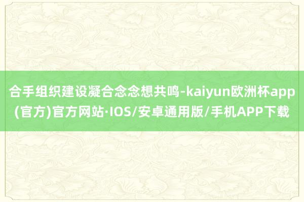 合手组织建设凝合念念想共鸣-kaiyun欧洲杯app(官方)官方网站·IOS/安卓通用版/手机APP下载