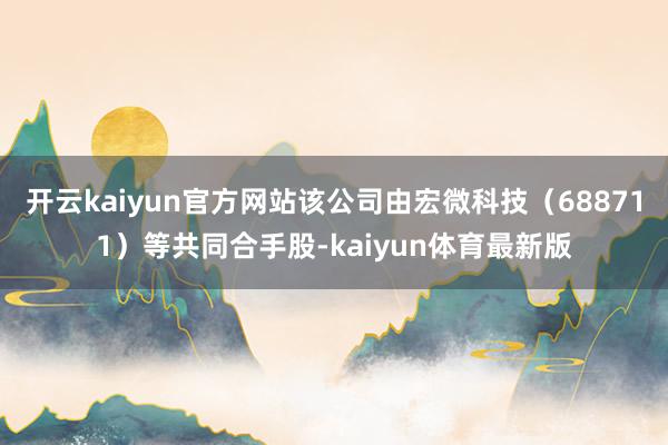 开云kaiyun官方网站该公司由宏微科技（688711）等共同合手股-kaiyun体育最新版